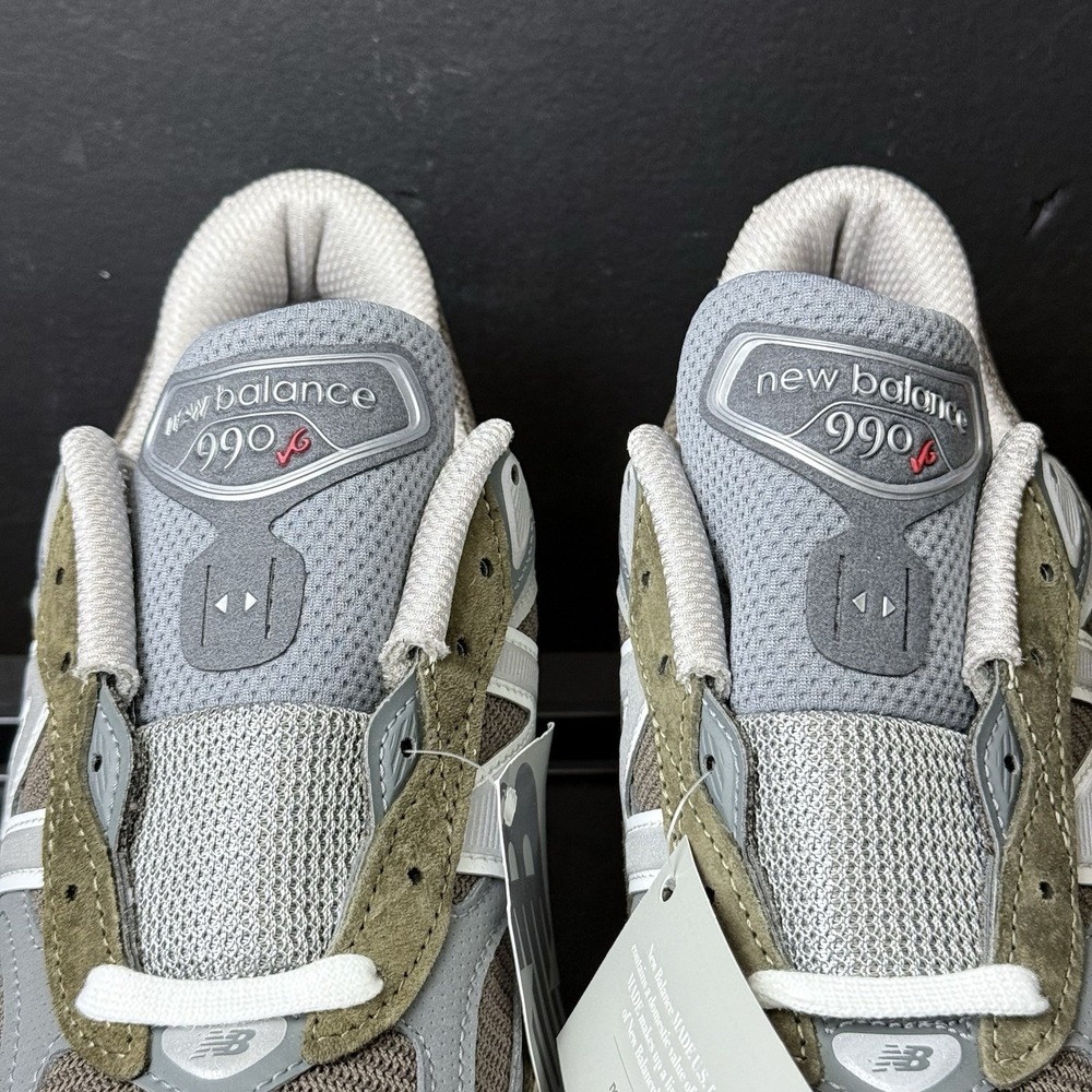 New Balance 990v6 Mens Size 9.5 Casual Sneakers Olive Green Made in USA Shoes - Picture 7 of 13